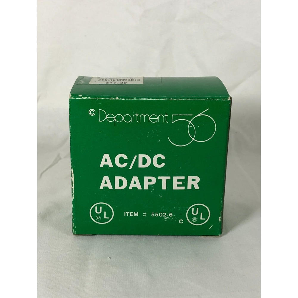Dept 56 Light Accessory AC/DC Adapter 55026 White 2.5V Power Supply 3 Plugs